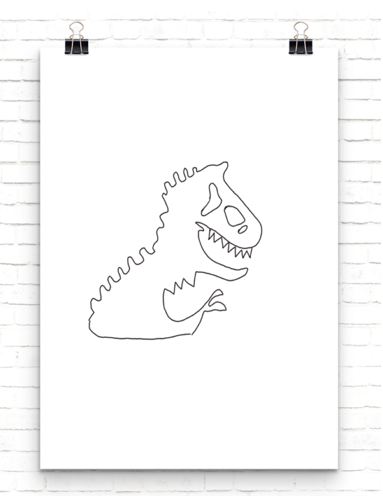 Fossilised T-Rex dinosaur image for Jurassic World Fallen Kingdom Haiku