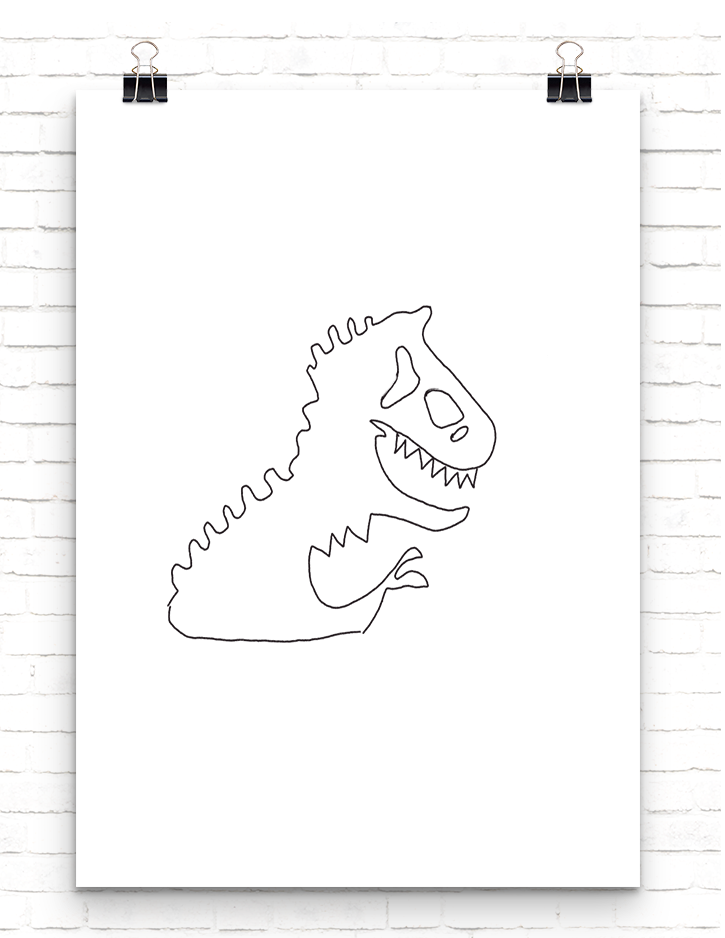 Fossilised T-Rex dinosaur image for Jurassic World Fallen Kingdom Haiku